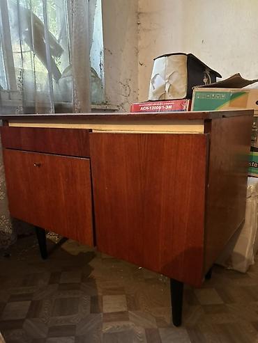 шкаф винтаж: СОВЕТСКАЯ Тумба- дерево /комод в стиле mid-century, очень качественная — 4