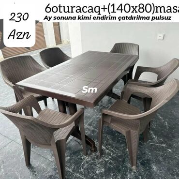 Masa və oturacaq dəstləri: Yeni, Açılmayan, 4 stul — 5