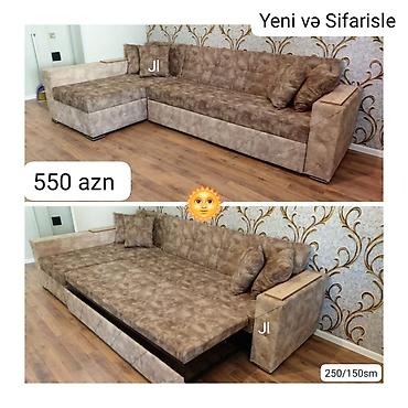 mebel stullar: Künc divan, Yeni, Açılan, Şəhərdaxili pulsuz çatdırılma — 1
