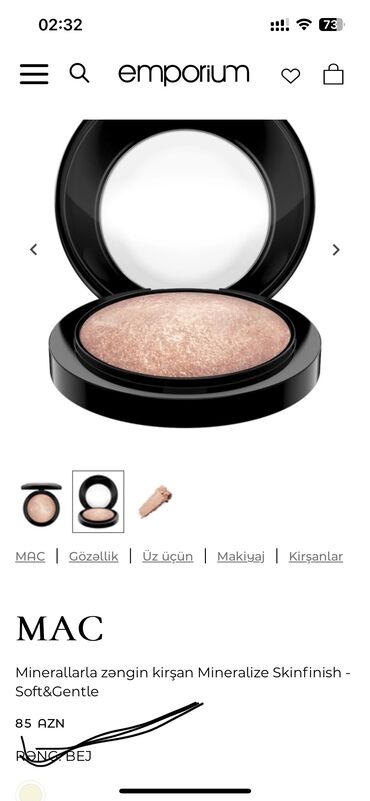 Oyuncaqlar: Mac highlighter 
Refil