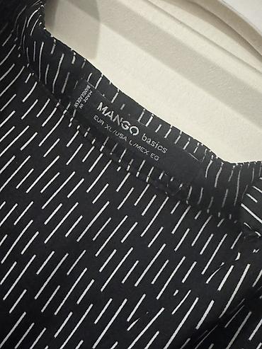 mango canta: Məhsul: Mango Basics qadın tunik köynək - Rəng: qara üzərində ağ — 2