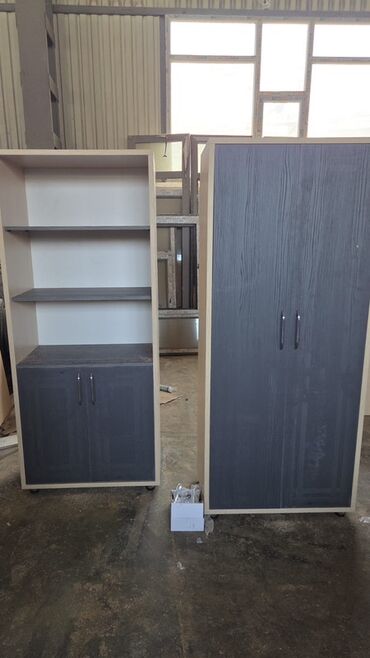 Sifarişlə ofis dəst mebeli: Mebel istehsalı və quraşdırma xidməti - Ofis masaları: İki rəngli — 79