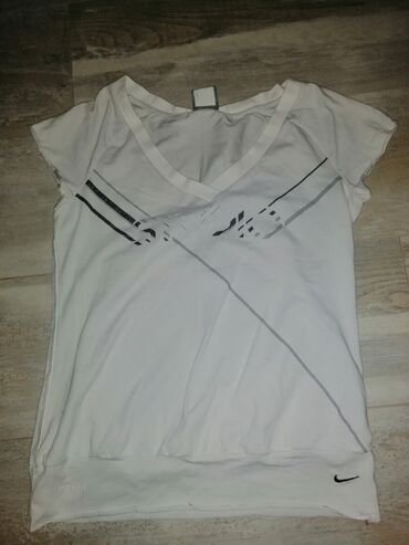 zenske majice: Nike, S (EU 36), Pamuk, bоја - Bela