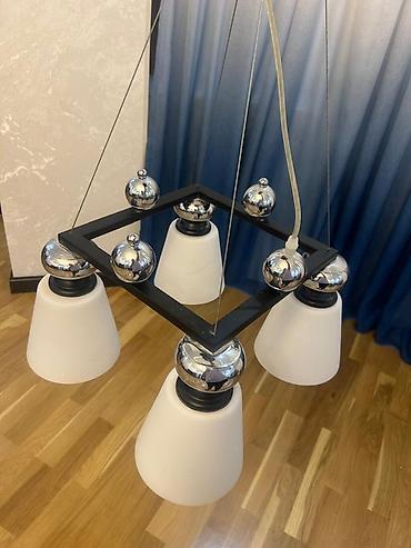lüstr: Çılçıraq, 5 lampa, Metal — 1