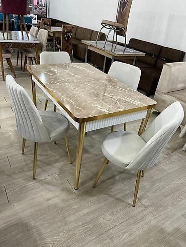 Masa və oturacaq dəstləri: 🇹🇷Türk istehsalı Möhtəşəm ✨✨ Kuxna üçün stol stul dəsti 4 stul 1 — 2