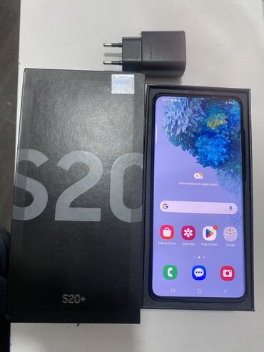 Samsung: Samsung Galaxy S20 Plus, 128 GB, rəng - Qara, Barmaq izi, Face ID