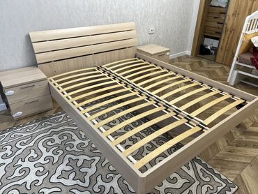 кровать двух: Эки кишилик керебет, Колдонулган, Матрасы бар, узуну - 200 см