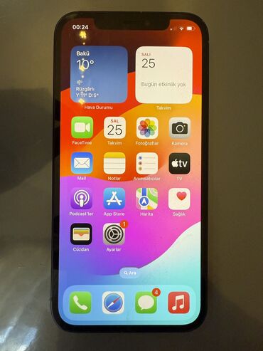 telefon 40 manat: IPhone 12, 64 GB, Qara