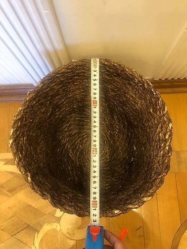 Sandıqlar: Təbii lifdən hörülmüş dekorativ səbət - Material: təbii lif/hasır — 5