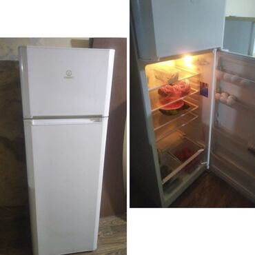 Soyuducular: İşlənmiş 2 qapılı Indesit Soyuducu Satılır, rəng - Ağ