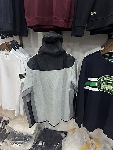 nike tech flece: Мужская толстовка, XL, 2XL, Nike, Новый, цвет - Серый, Самовывоз — 4