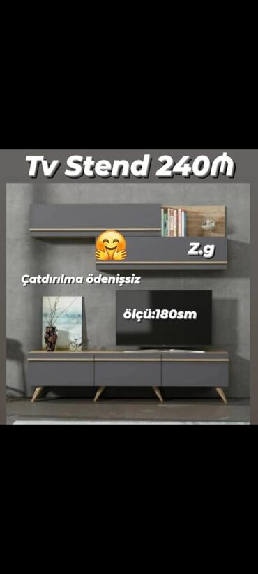 Yataq otağı dəstləri: TV stend yeni