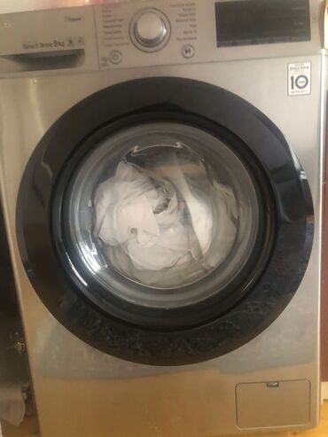 Paltaryuyan maşın LG, 8 kq, Avtomat, Qurutmasız, Kredit yoxdur
