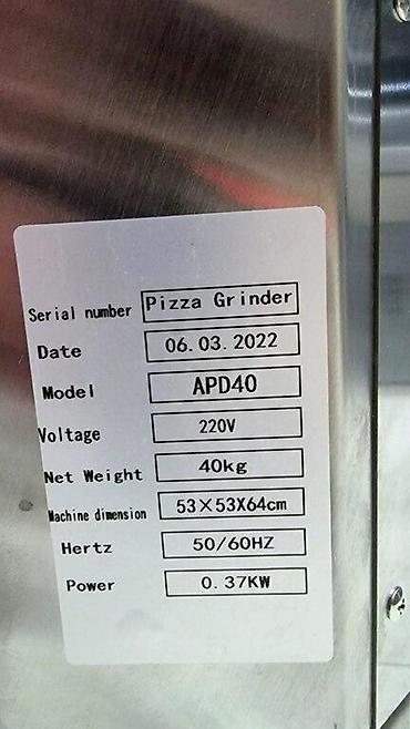 Yuxa, lavaş aparatları: Xəmir yayan Stolüstü xemir yayan makina APD- 40 model Paslanmaz — 12