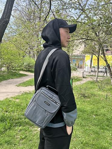 pull bear: Сумка через плечо BEIERWEI - Цвет: черный, матовая водоотталкивающая — 5