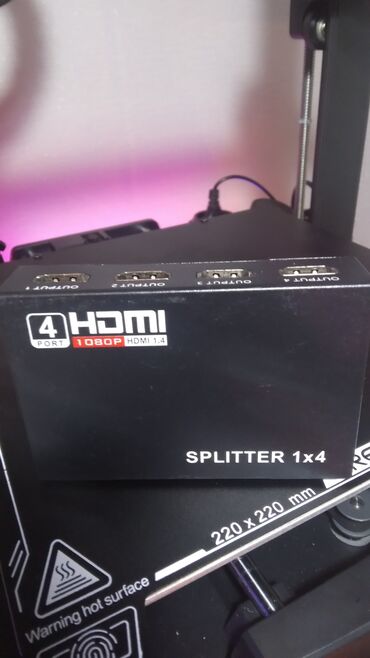 dvi hdmi: 4 port hdmi splitter hdmi çıxışlarını çoxaltmaq üçündür