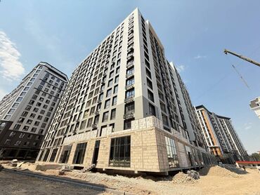 квартира в районе кызыл аскер: 1 бөлмө, 55 кв. м, Элитка, 11 кабат, ПСО (өзү оңдоп түзөтүп бүтүү үчүн)