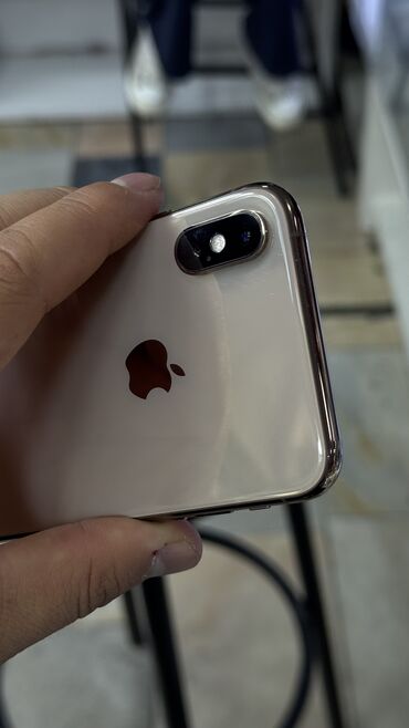 телефон кемин: IPhone Xs, Колдонулган, 64 ГБ, Desert Titanium, 100 %