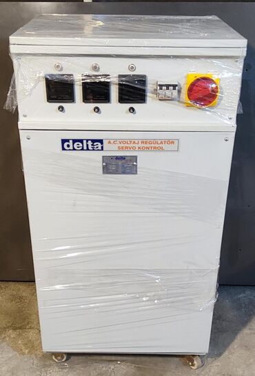 elektirik tenzimleyici: İşlənmiş Sənaye üçün Stabilizator Delta, 3 faza, 220/380 V, Ünvandan götürmə, Pulsuz çatdırılma, Ödənişli çatdırılma, Zəmanətli