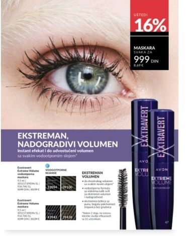 kiko нови сад – слике: Avon Exxxtravert maskara za volumen trepavica pruža trenutni efekat i