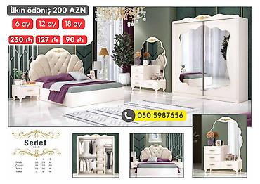avanqart: 2 təknəfərlik çarpayı, Dolab, Termo, 2 tumba, Azərbaycan, Yeni — 10