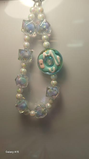 Брелоки: Брелоки‑подвески из бусин для ключей/телефона - Ручная сборка из — 11