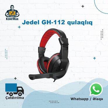 kalonka gəncə: Gaming Qulaqlıq Jedel GH-112 — oyun və gündəlik istifadə üçün nəzərdə