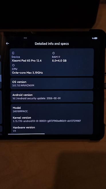 Планшеты: Планшет, Xiaomi, память 256 ГБ, 12" - 13", Wi-Fi, Б/у, Классический цвет - Серый — 3