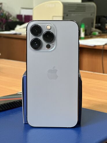 айфон 13 256: IPhone 13 Pro, Колдонулган, 128 ГБ, Көгүлтүр, Заряддоочу түзүлүш, Коргоочу айнек, Каптама, 80 %