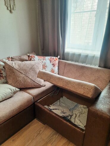 Divanlar: Künc divan, İşlənmiş, Açılan, Bazalı, Vеlur parça, Çatdırılma yoxdur — 5