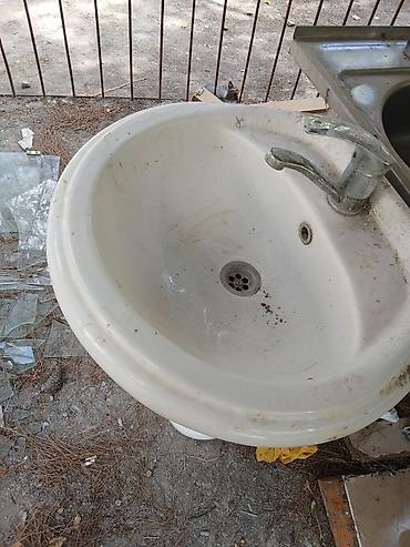 canaqlar: Pedestal tipli vannа otağı lavabosu - Material: keramika - Rəng: ağ - — 2