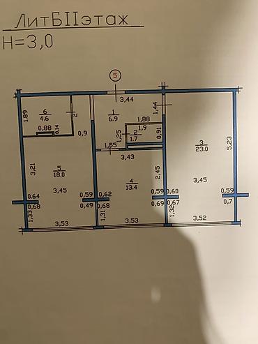 106: 2 комнаты, 67 м², Кок-Жар мкр 106 серия улучшенная, 2 этаж, Свежий ремонт — 6