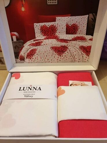 Posteljina: LUNA POSTELJINE CENA: 3100 DIN Materijal: 100% pamuk Komplet — 19