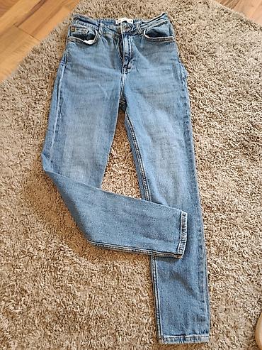 pull and bear helanke: ZARA ženske farmerke – svetloplavi denim - Model: klasičan kroj sa — 7