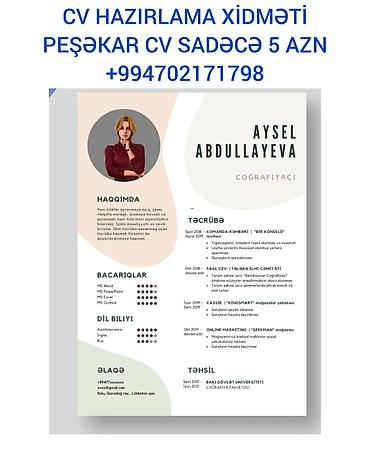 fransız dili dim pdf: CV HAZIRLAMA XİDMƏTİ. 📝 İŞ ÜÇÜN TƏLƏB OLUNAN CV-LƏRİN HAZIRLANMASI — 1