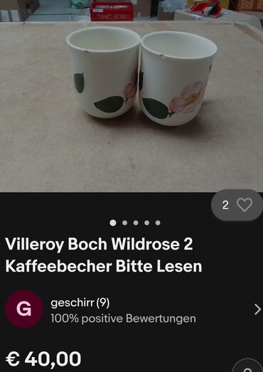 Čaše: Solje vintaz Villeroy-Boch,Nemacka.Kolekcija Wild Rose. Solje na lalafo.rs — 2 Čaše: Solje vintaz Villeroy-Boch,Nemacka.Kolekcija Wild Rose. Solje — 2