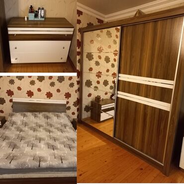 tumbucka satilir: Двуспальная кровать, 2 тумбы, Шкаф, Комод, Турция, Б/у