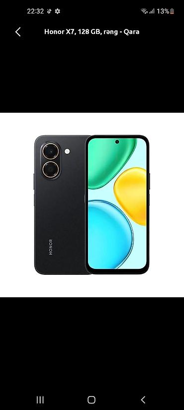 Honor X7, 128 GB, rəng - Qara, İki sim kartlı