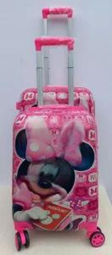 Rančevi, torbe i koferi: Dečiji koferi set – Minnie Mouse motiv - Set od 2 kofera u ružičastoj — 19