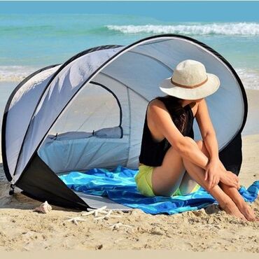 размеры зонтов: Самораскрывающийся Походный Пляжный Тент "Queen" на 2-3 Человека