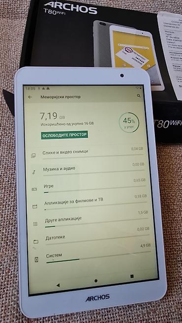 Tableti: ARCHOS T80 WiFi tablet - Ekran: 8 inča (IPS), format pogodan za — 5