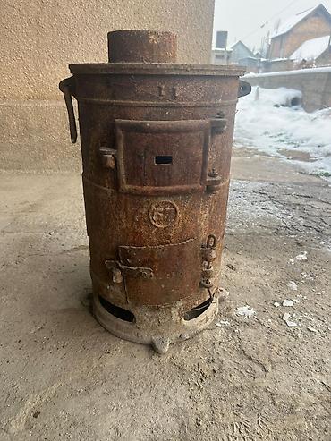 Буржуйки: Печь-буржуйка металлическая, цилиндрическая, чугунная 6000 сом — 4