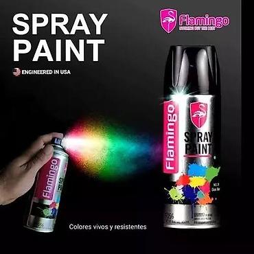 sprey boyalar: Flamingo Spray Paint aerozol boya. Məhsul müxtəlif səthlərin — 1