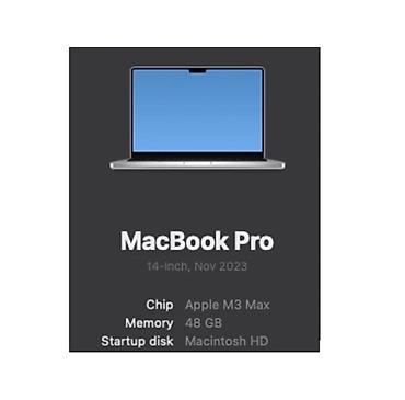 Ноутбуки Apple (MacBook): Для программирования, Б/у, Apple M3 Max, ОЗУ, RAM: 48 ГБ, В рассрочку — 9