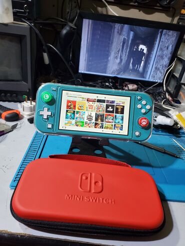 приставка мегалайн: Nintendo switch lite такой как надо!!!! чипованный(прошитый)