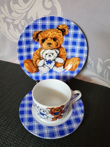 Kuhinjski setovi: Porcelanski nov,vintaz nemacki set za decu. Porcelanski trodelni — 2