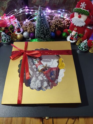 Hədiyyə bağlamaları: Hədiyyə qutusu, Yeni, rəng - Ağ, Ödənişli çatdırılma — 6