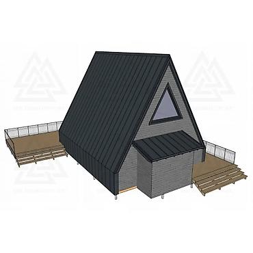 Навесы: Навес, Другая форма, Дерево, Профнастил, Новый, Гарантия — 17