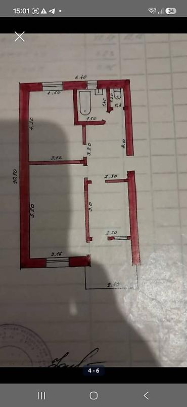 2 комнаты, 48 м², 2 этаж