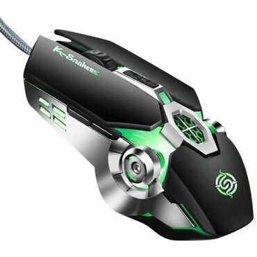 джойстик для авиасимулятора: Мышь проводная с подсветкой K-SNAKE Q7 – это идеальный выбор для тех